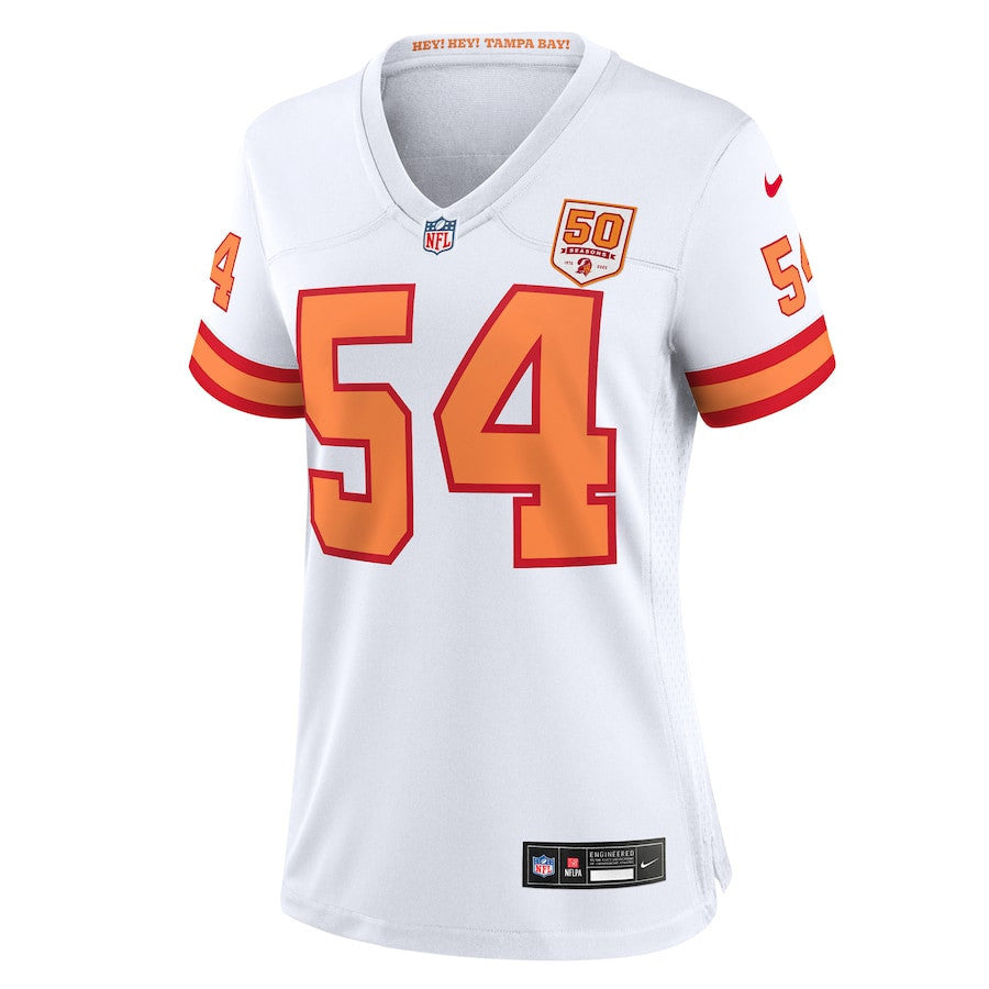 Lavonte David 54 '76 Tampa Bay Buccaneers Women's 50th Season Game Jersey - White
