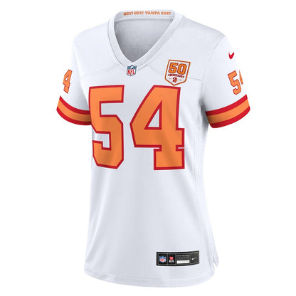 Lavonte David 54 '76 Tampa Bay Buccaneers Women's 50th Season Game Jersey - White