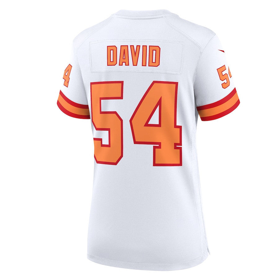 Lavonte David 54 '76 Tampa Bay Buccaneers Women's 50th Season Game Jersey - White