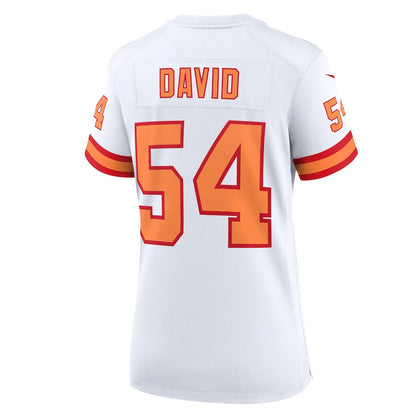 Lavonte David 54 '76 Tampa Bay Buccaneers Women's 50th Season Game Jersey - White