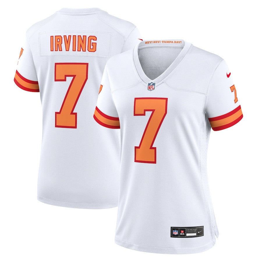 Bucky Irving 7 '76 Tampa Bay Buccaneers Women's Game Jersey - White