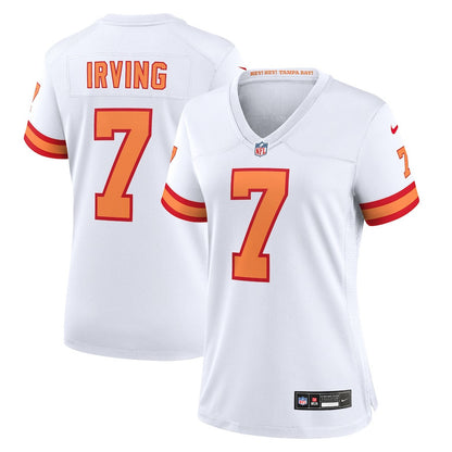 Bucky Irving 7 '76 Tampa Bay Buccaneers Women's Game Jersey - White