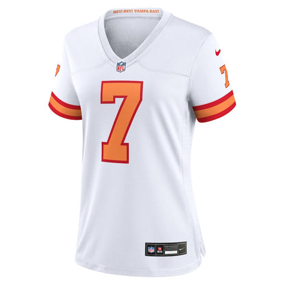 Bucky Irving 7 '76 Tampa Bay Buccaneers Women's Game Jersey - White