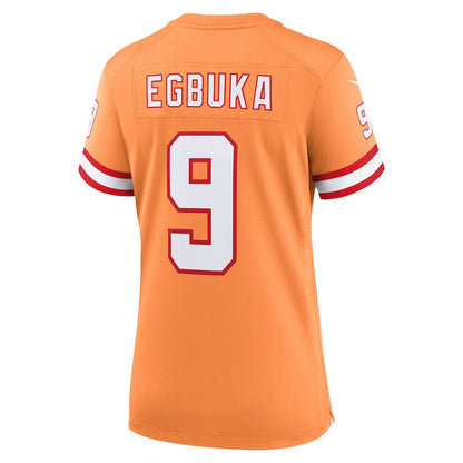 Emeka Egbuka 9 Tampa Bay Buccaneers Women's 50th Season Game Jersey - Creamsicle