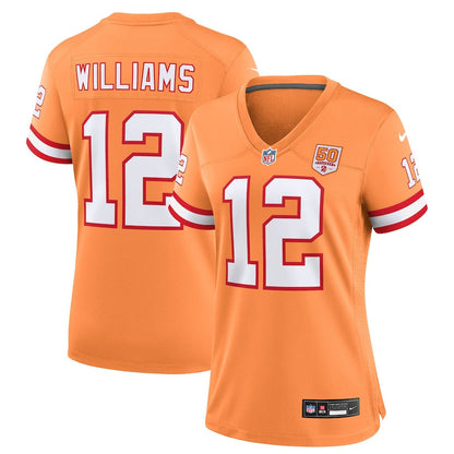 Doug Williams 12 Tampa Bay Buccaneers Women's 50th Season Game Jersey - Creamsicle