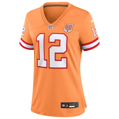 Doug Williams 12 Tampa Bay Buccaneers Women's 50th Season Game Jersey - Creamsicle