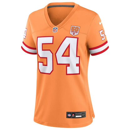 Lavonte David 54 Tampa Bay Buccaneers Women's 50th Season Game Jersey - Creamsicle