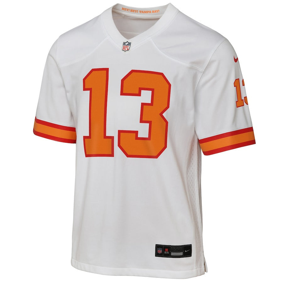 Mike Evans 13 '76 Tampa Bay Buccaneers YOUTH Game Jersey - White