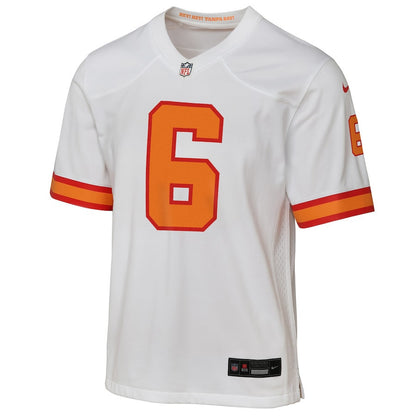 Baker Mayfield 6 '76 Tampa Bay Buccaneers YOUTH Game Jersey - White