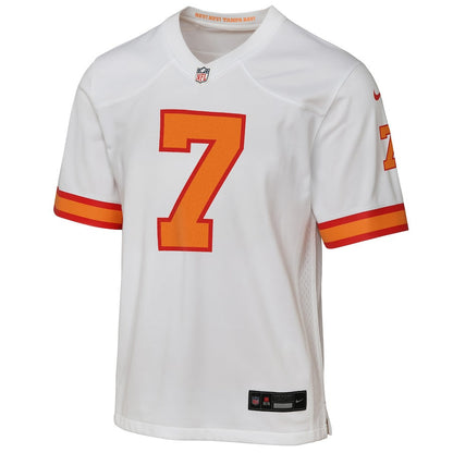 Bucky Irving 7 '76 Tampa Bay Buccaneers YOUTH Game Jersey - White