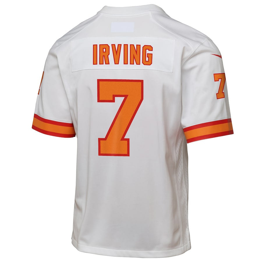 Bucky Irving 7 '76 Tampa Bay Buccaneers YOUTH Game Jersey - White