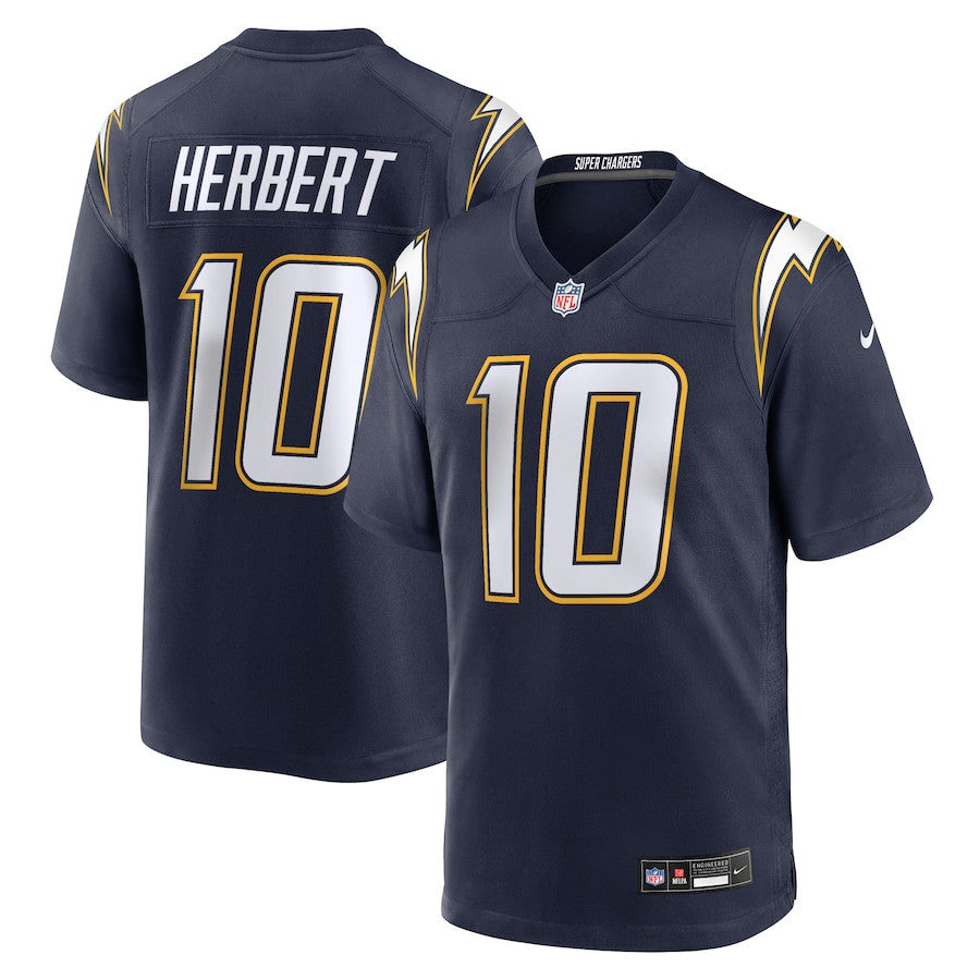 Justin Herbert 10 Los Angeles Chargers Alternate Super Chargers Game Men Jersey - Navy