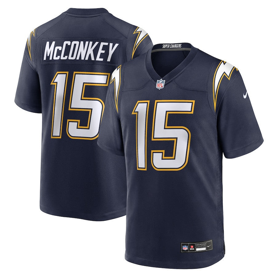 Ladd McConkey 15 Los Angeles Chargers Alternate Super Chargers Game Men Jersey - Navy