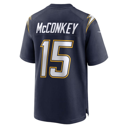 Ladd McConkey 15 Los Angeles Chargers Alternate Super Chargers Game Men Jersey - Navy