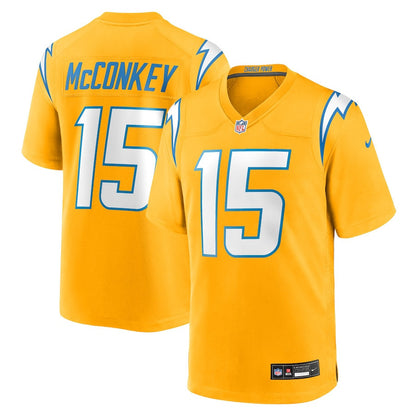 Ladd McConkey 15 Los Angeles Chargers Alternate Charger Power Game Men Jersey - Gold