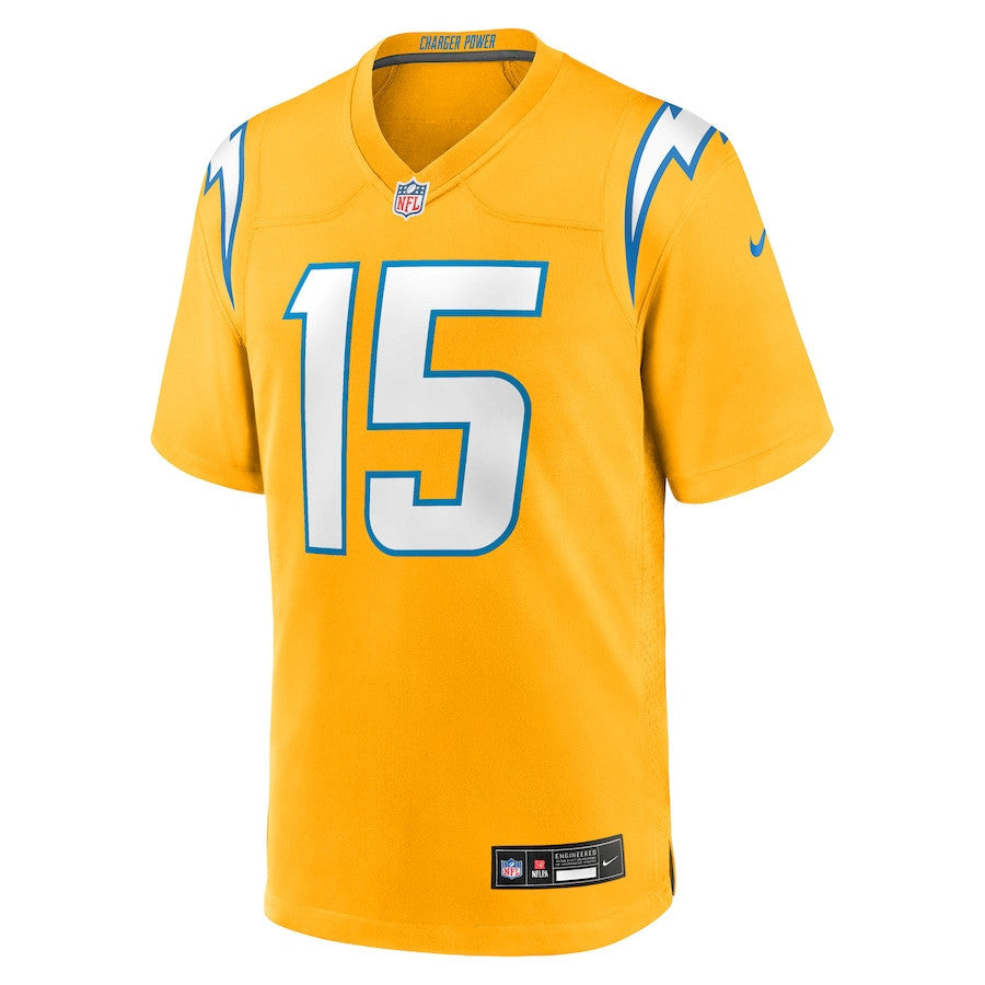 Ladd McConkey 15 Los Angeles Chargers Alternate Charger Power Game Men Jersey - Gold