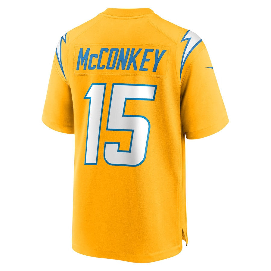 Ladd McConkey 15 Los Angeles Chargers Alternate Charger Power Game Men Jersey - Gold