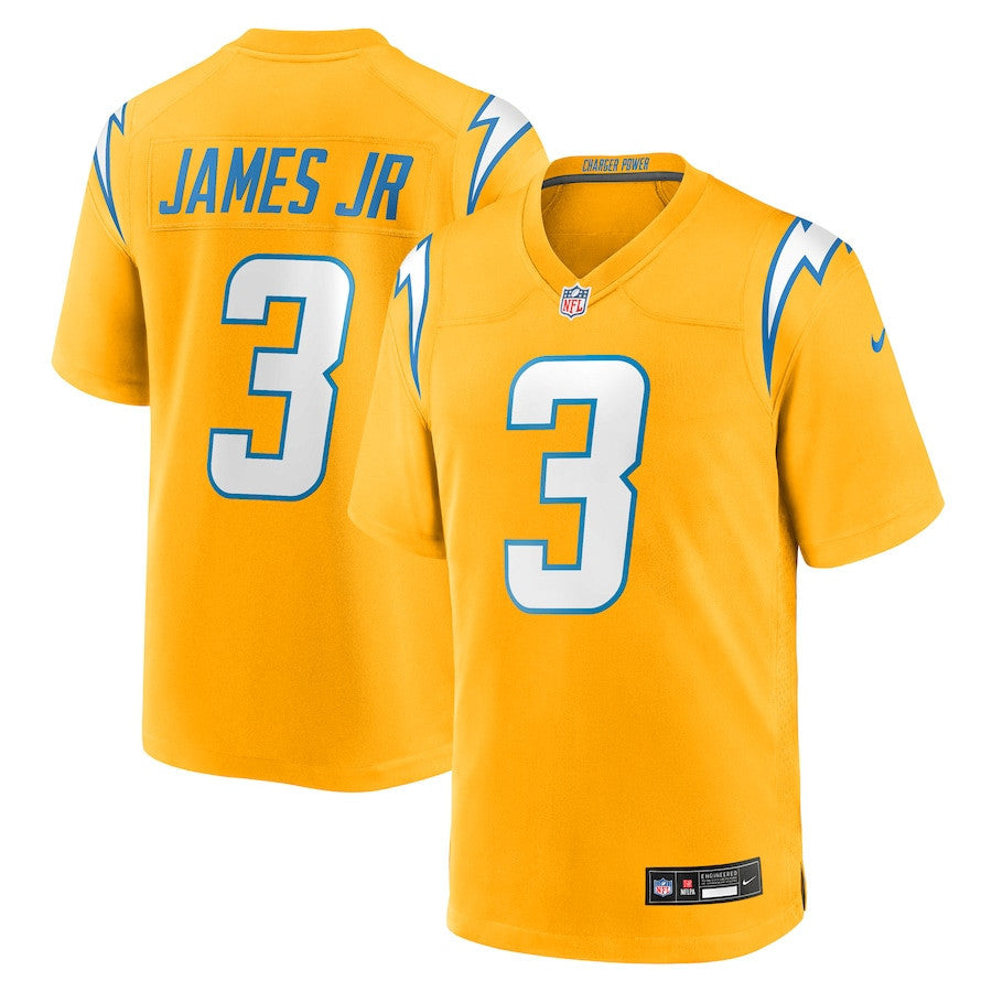 Derwin James Jr. 3 Los Angeles Chargers Alternate Charger Power Game Men Jersey - Gold