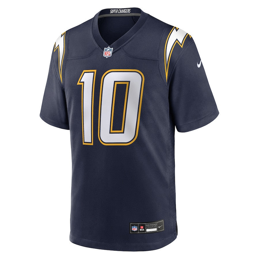 Justin Herbert 10 Los Angeles Chargers Alternate Super Chargers Game Men Jersey - Navy