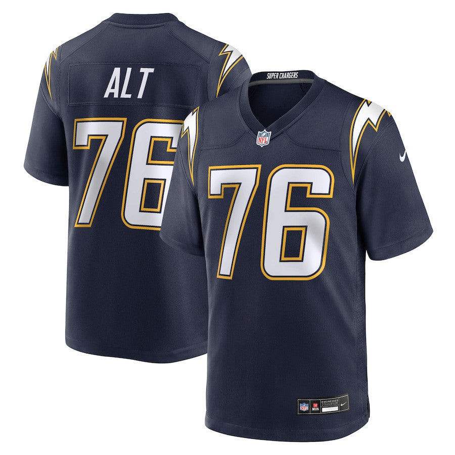 Joe Alt 76 Los Angeles Chargers Alternate Super Chargers Game Men Jersey - Navy