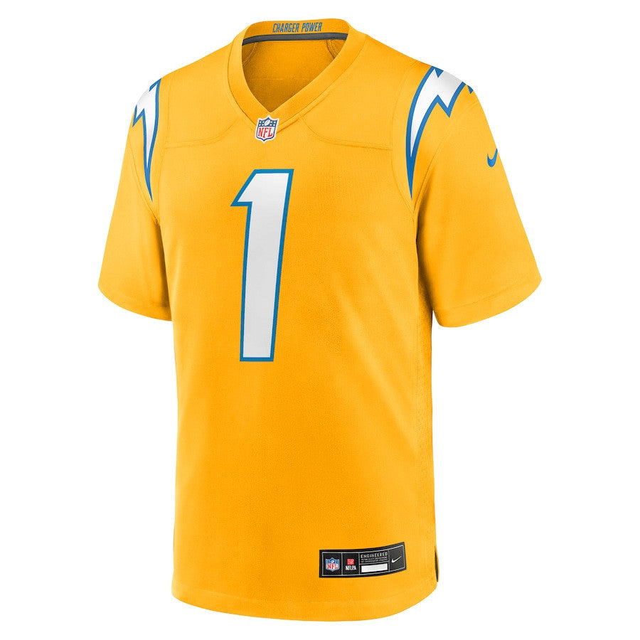 Quentin Johnston 1 Los Angeles Chargers Alternate Charger Power Game Men Jersey - Gold
