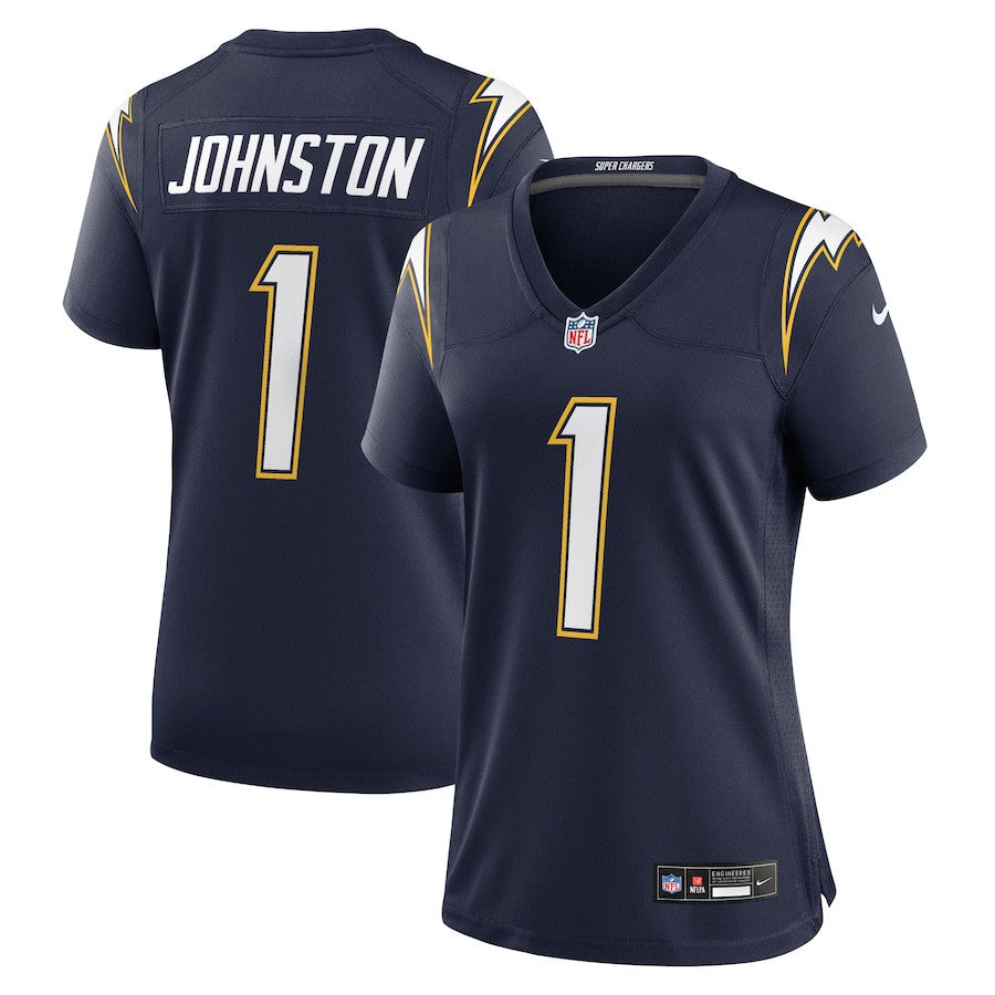 Quentin Johnston 1 Los Angeles Chargers Women's Alternate Super Chargers Game Jersey - Navy