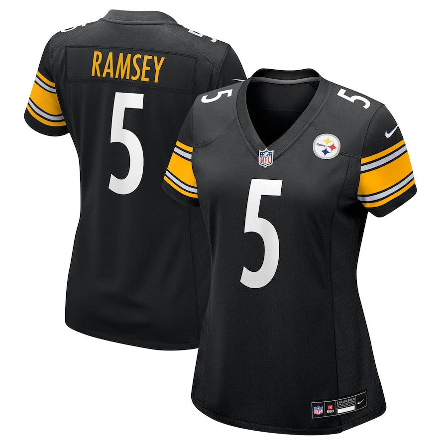 Jalen Ramsey 5 Pittsburgh Steelers Women's Team Game Jersey - Black