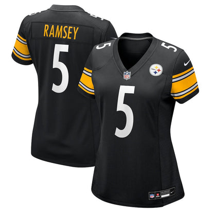 Jalen Ramsey 5 Pittsburgh Steelers Women's Team Game Jersey - Black