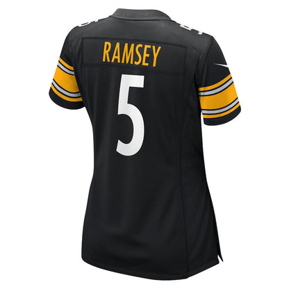 Jalen Ramsey 5 Pittsburgh Steelers Women's Team Game Jersey - Black