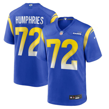 D.J. Humphries 72 Los Angeles Rams Team Game Men Jersey - Royal
