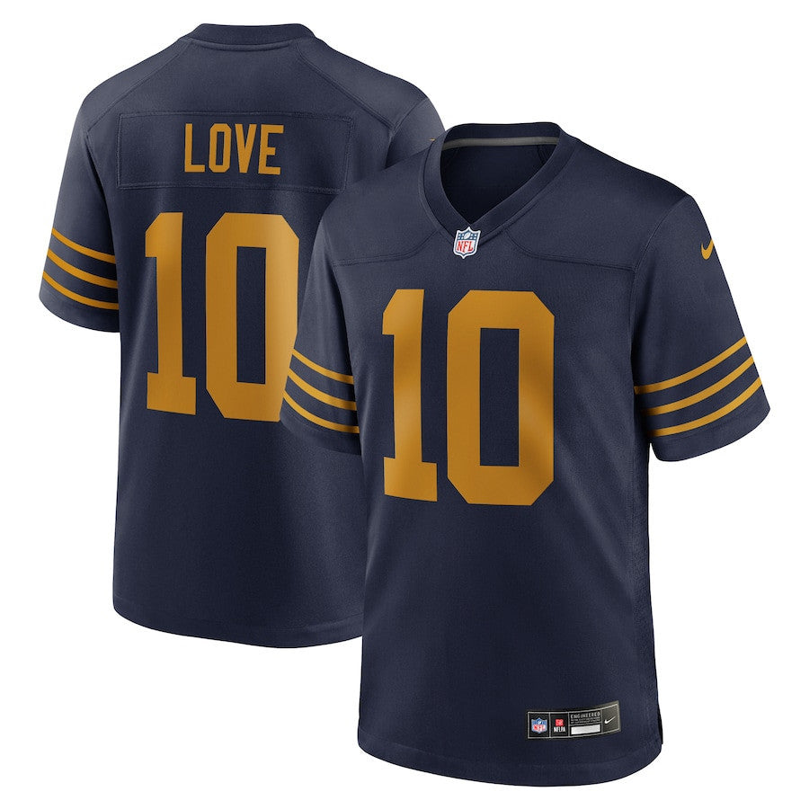Jordan Love 10 Green Bay Packers The 1923 Classic Game Men Jersey - Navy