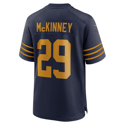 Xavier McKinney 29 Green Bay Packers The 1923 Classic Game Men Jersey - Navy