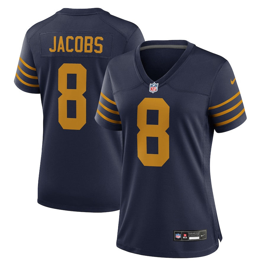 Josh Jacobs 8 Green Bay Packers Women's The 1923 Classic Game Jersey - Navy