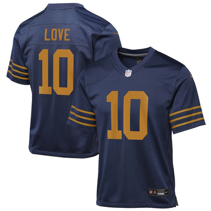 Jordan Love 10 Green Bay Packers The 1923 Classic Game YOUTH Jersey - Navy
