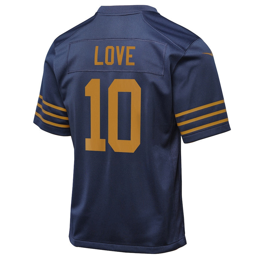Jordan Love 10 Green Bay Packers The 1923 Classic Game YOUTH Jersey - Navy