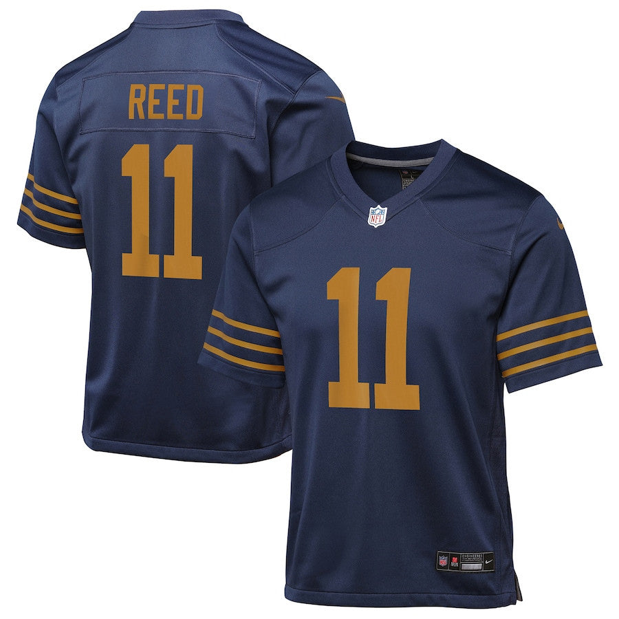 Jayden Reed 11 Green Bay Packers The 1923 Classic Game YOUTH Jersey - Navy
