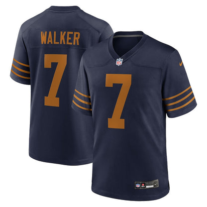 Quay Walker 7 Green Bay Packers The 1923 Classic Game Men Jersey - Navy