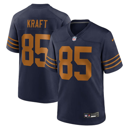 Tucker Kraft 85 Green Bay Packers The 1923 Classic Game Men Jersey - Navy