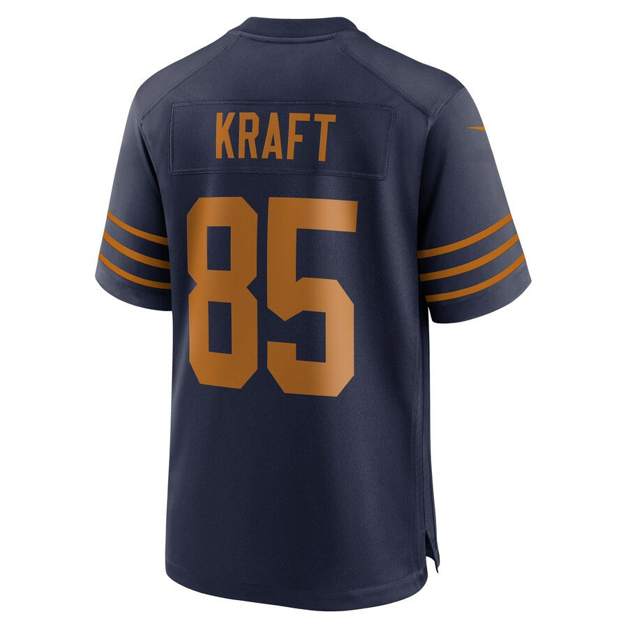 Tucker Kraft 85 Green Bay Packers The 1923 Classic Game Men Jersey - Navy