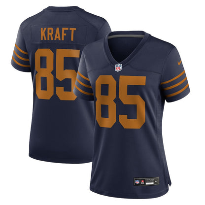 Tucker Kraft 85 Green Bay Packers Women's The 1923 Classic Game Jersey - Navy