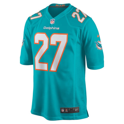 Ethan Bonner 27 Miami Dolphins Game Men Jersey - Aqua