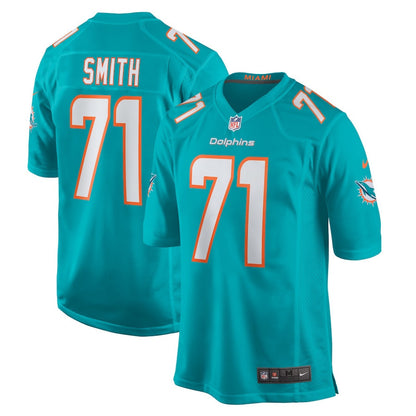 Kion Smith 71 Miami Dolphins Game Men Jersey - Aqua