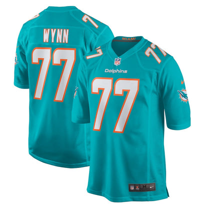 Isaiah Wynn 77 Miami Dolphins Game Men Jersey - Aqua