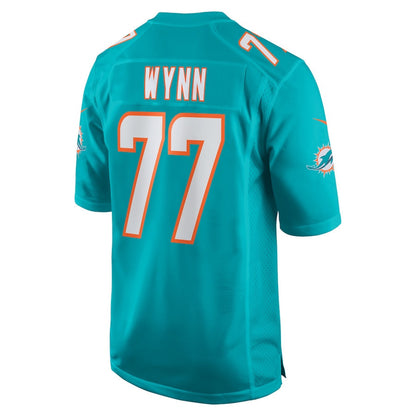 Isaiah Wynn 77 Miami Dolphins Game Men Jersey - Aqua