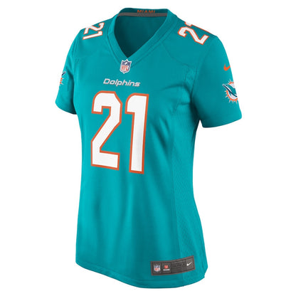 Jordan Poyer 21 Miami Dolphins Women's Game Jersey - Aqua