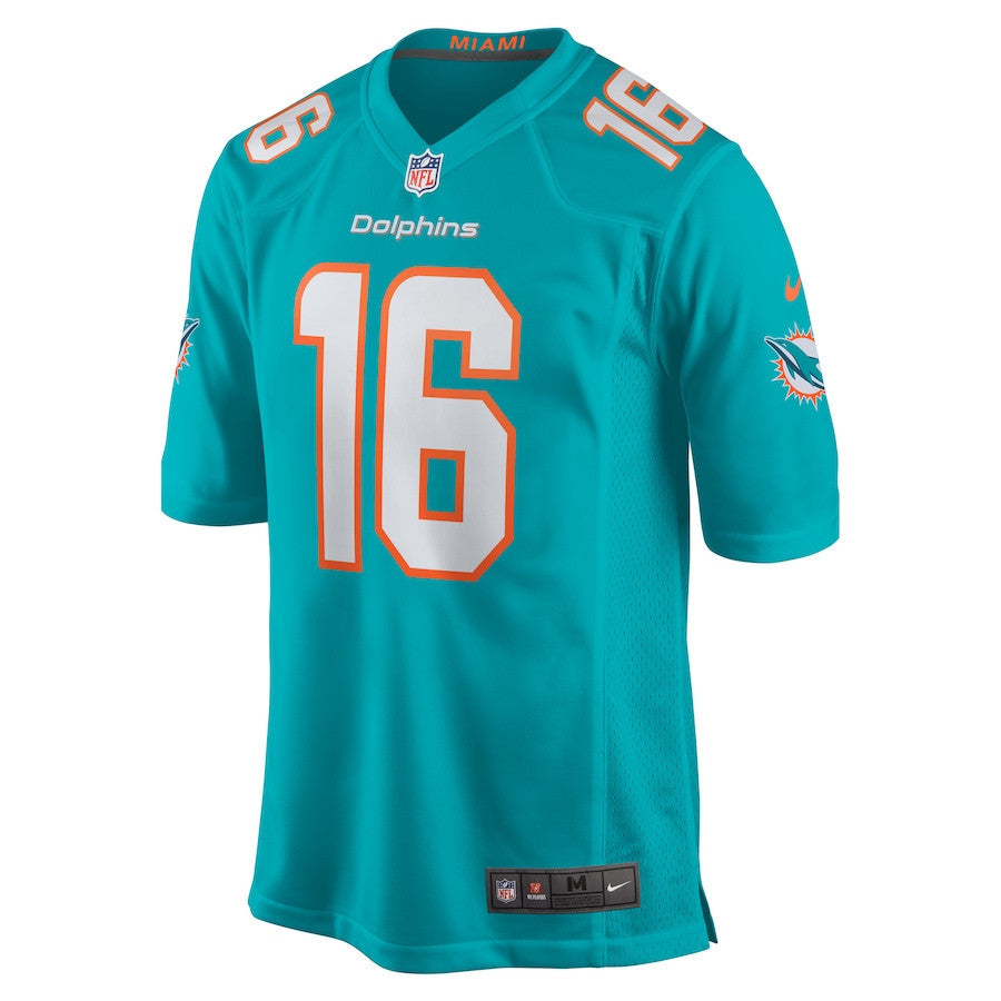 Jake Bailey 16 Miami Dolphins Game Men Jersey - Aqua