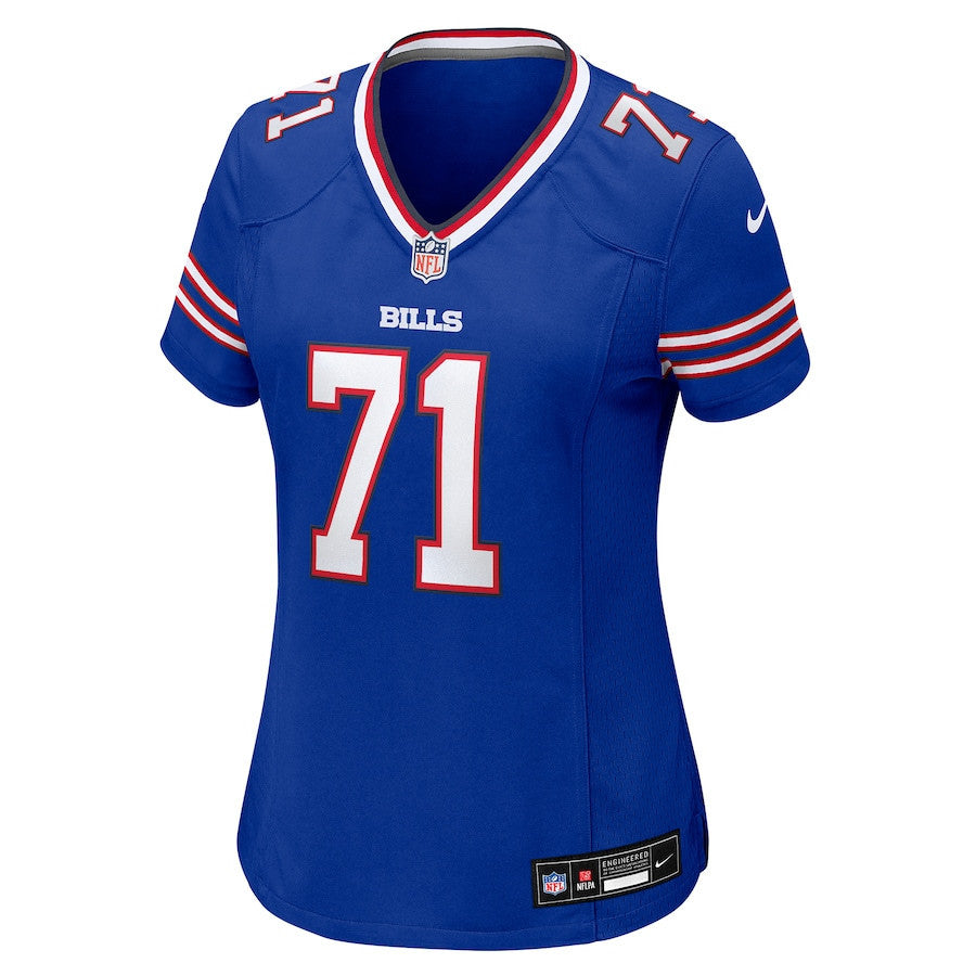 Casey Rogers 71 Buffalo Bills Women's Team Game Jersey - Royal