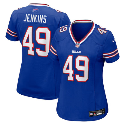 Keonta Jenkins 49 Buffalo Bills Women's Team Game Jersey - Royal