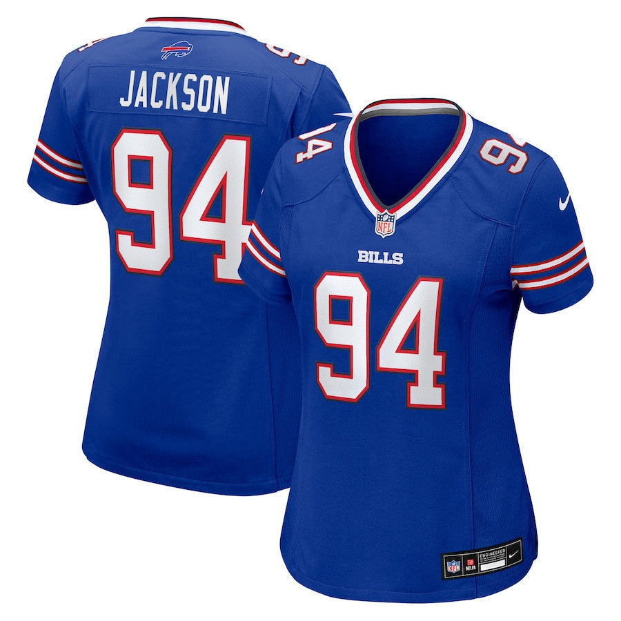Landon Jackson 94 Buffalo Bills Women's Team Game Jersey - Royal
