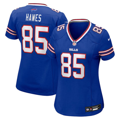 Jackson Hawes 85 Buffalo Bills Women's Team Game Jersey - Royal